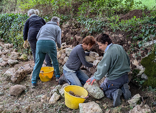 2025 09 chantier pierre seche Merigny PNr Brenne Fabrique Patrimoine 3 tn